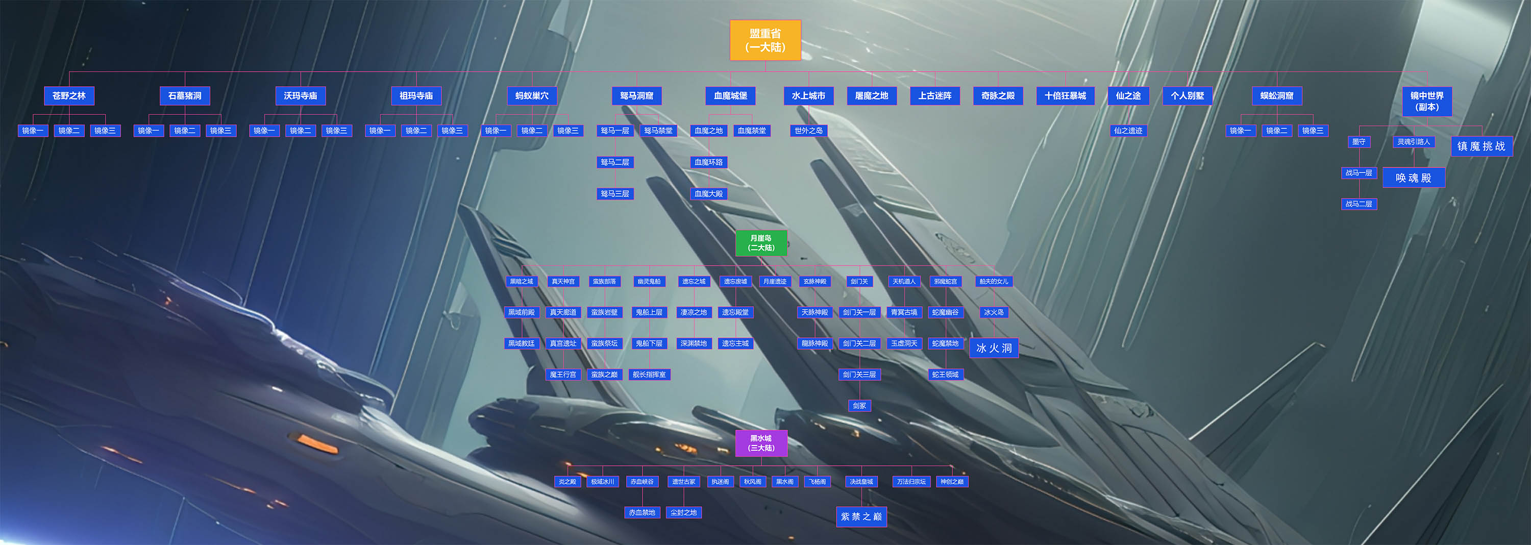 唐刀沉默 详细地图路线图_跑图流程_快速通关