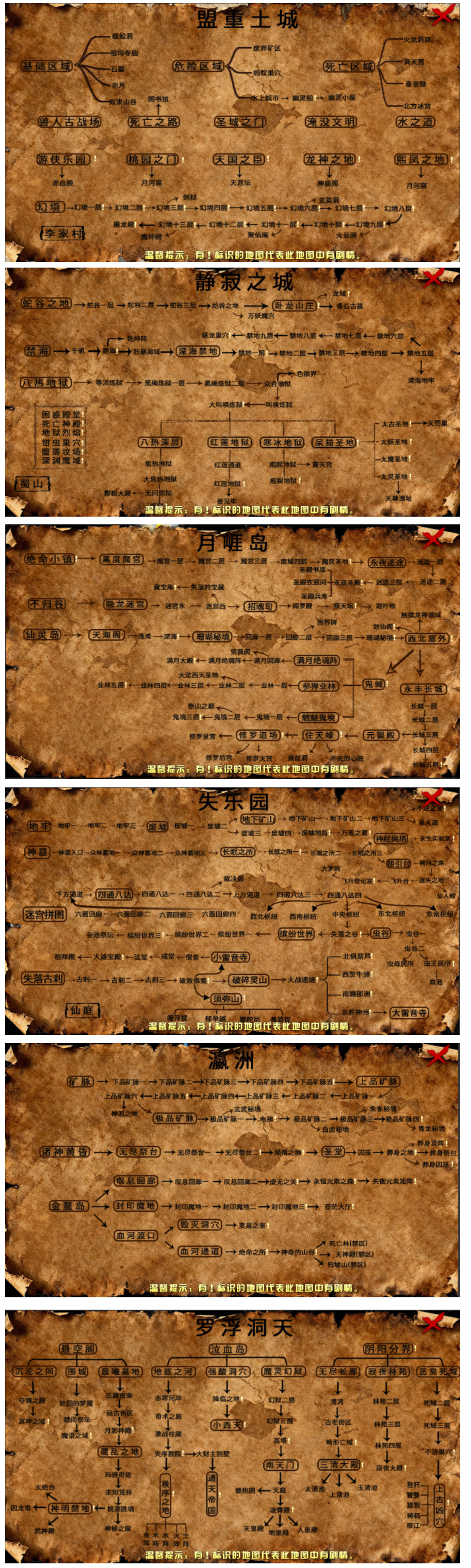 罗浮众生 详细地图路线图_跑图流程_快速通关